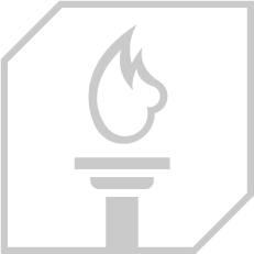 Icon showing flame on torch